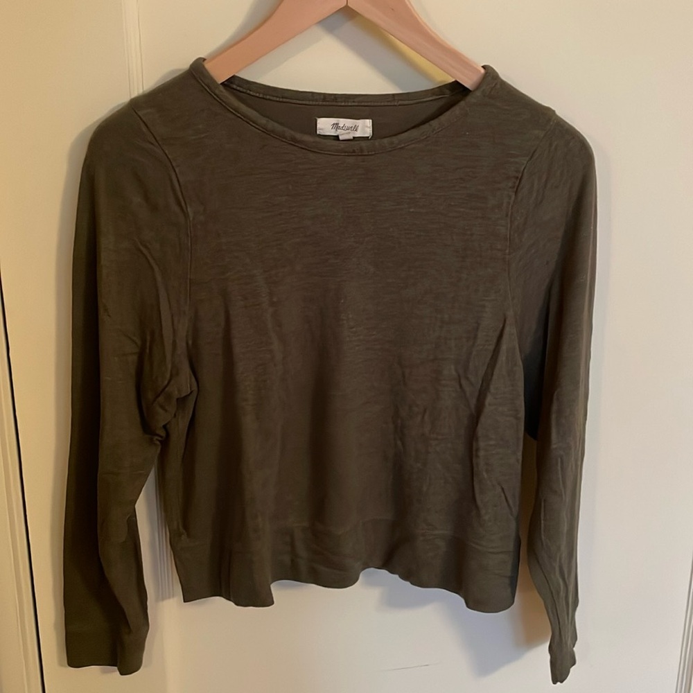 Madewell long sleeve tee, size small